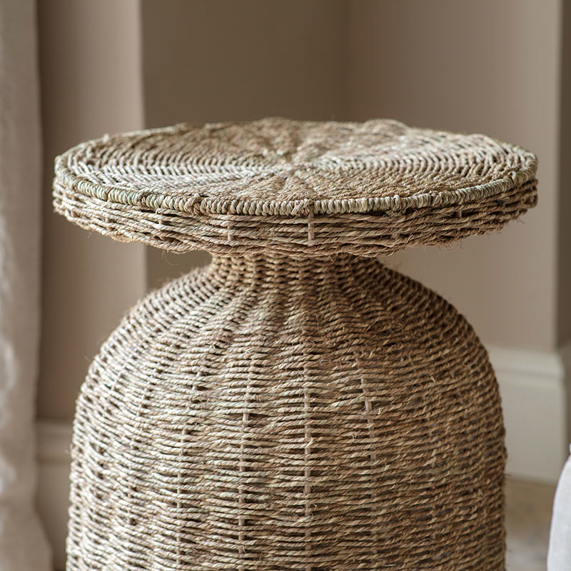 Nish Side Table, Rattan-7