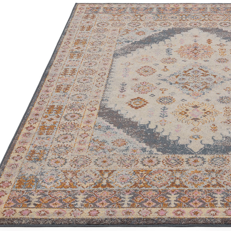 Flores fiza classic persian medallion rug, 200 x 290cm, Multi-1