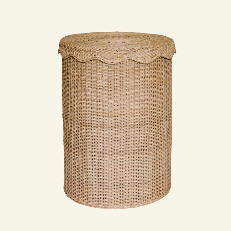 Amina Rattan Side Table, Natural-1