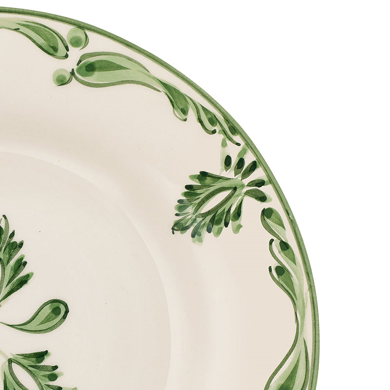 Eleanor Set of 6 Dessert Plates, 22cm, Forest Green-6