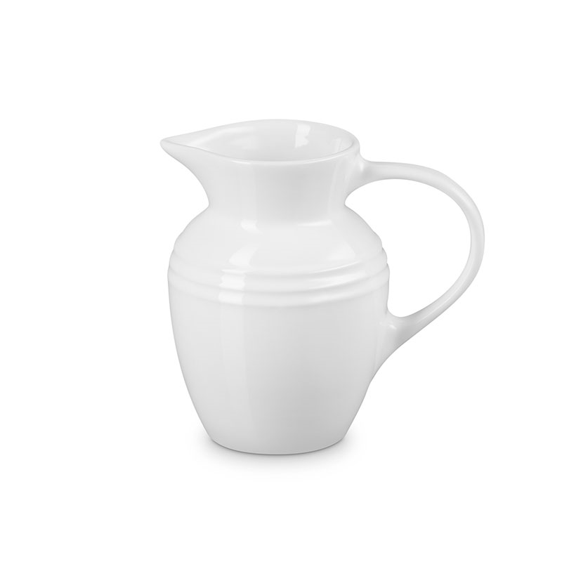 Stoneware Breakfast Jug, 600ml, White-0