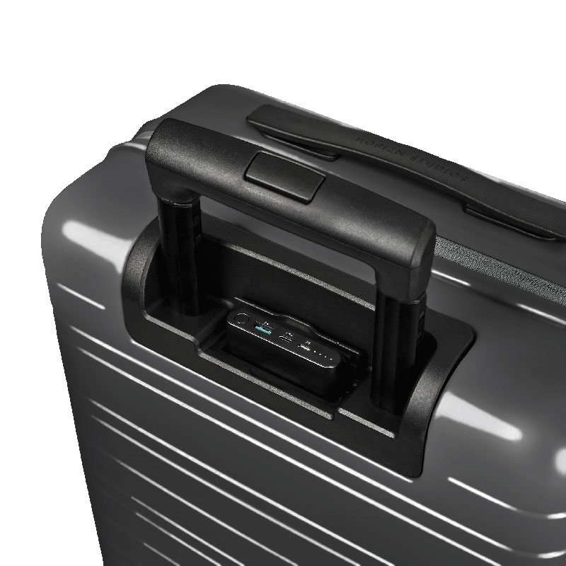 M5 Smart Cabin Suitcase, H55 x W20 x L40cm, Glossy Graphite-6