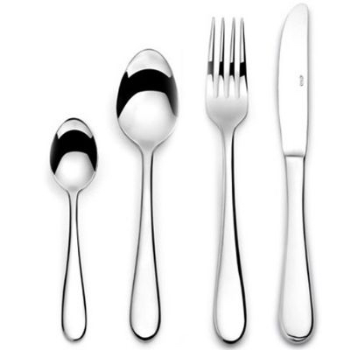 24 Piece Cutlery Set, Glacier, Solid Handle, Stainless Steel-0