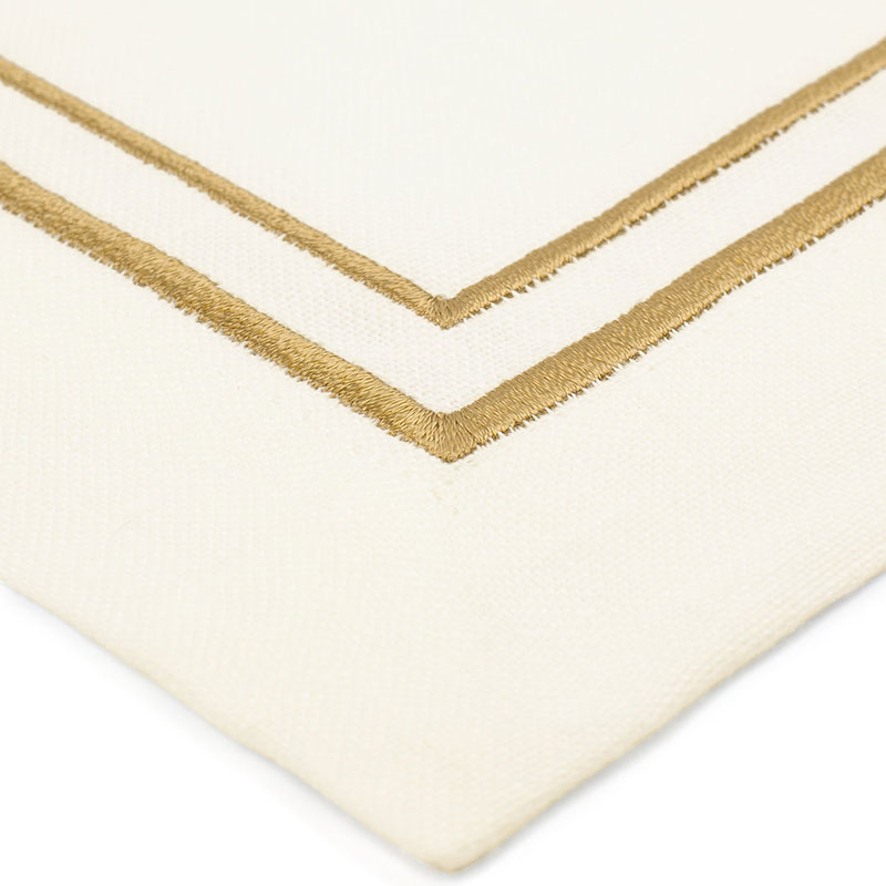 Sophie Classic Two Cord Napkin, 50cm, Antique Gold-11