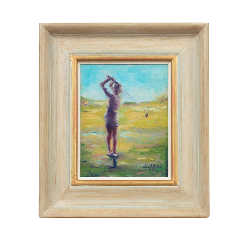 What A Swing Framed Oil Painting on Canvas Board, 43 x 38cm, Multi-0