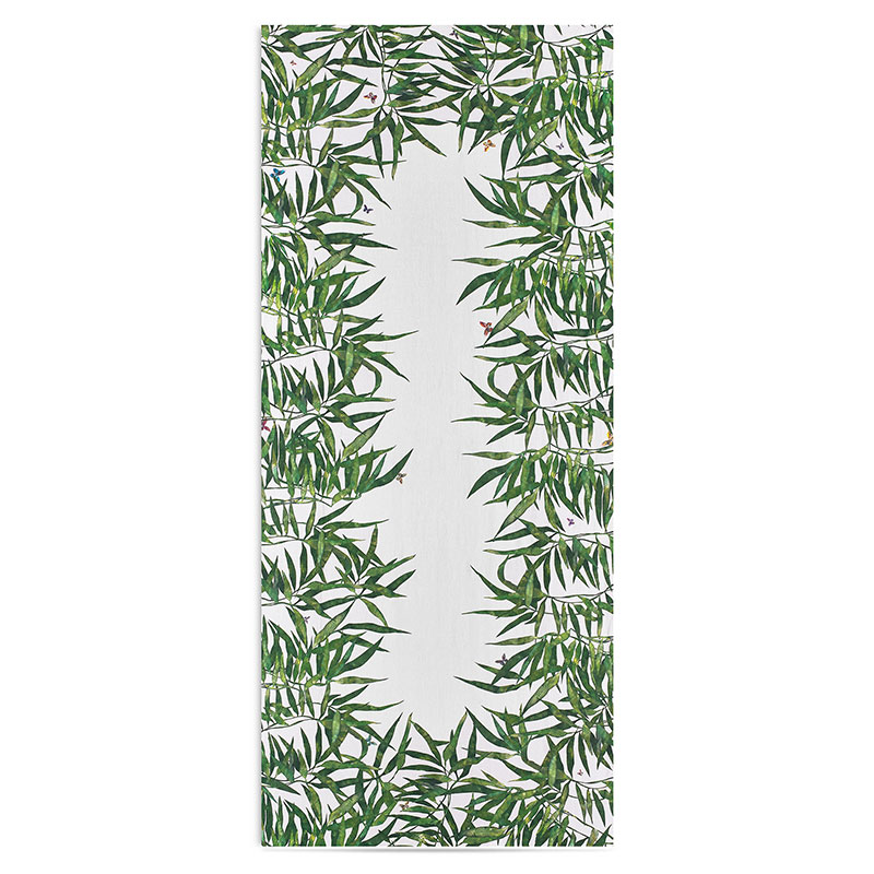 Les Palmiers Leaf Tablecloth, 250cm x 165cm, Green-0