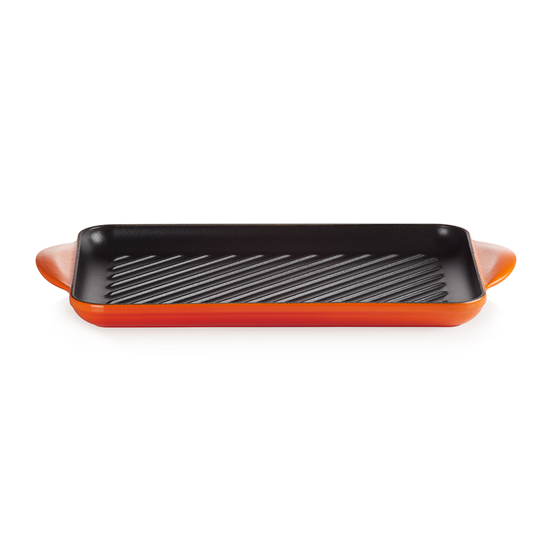 Rectangular Grill Pan, Cast Iron, Volcanic, 30cm-2