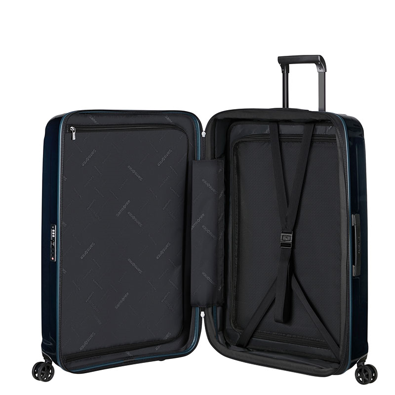 Nuon Suitcase, H69 x L45 x W28/31cm, Metallic Dark Blue-1