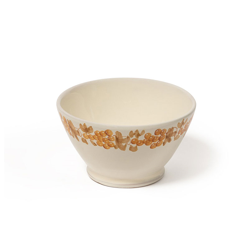 Vine Bowl, D15cm, Tan and Mustard-0