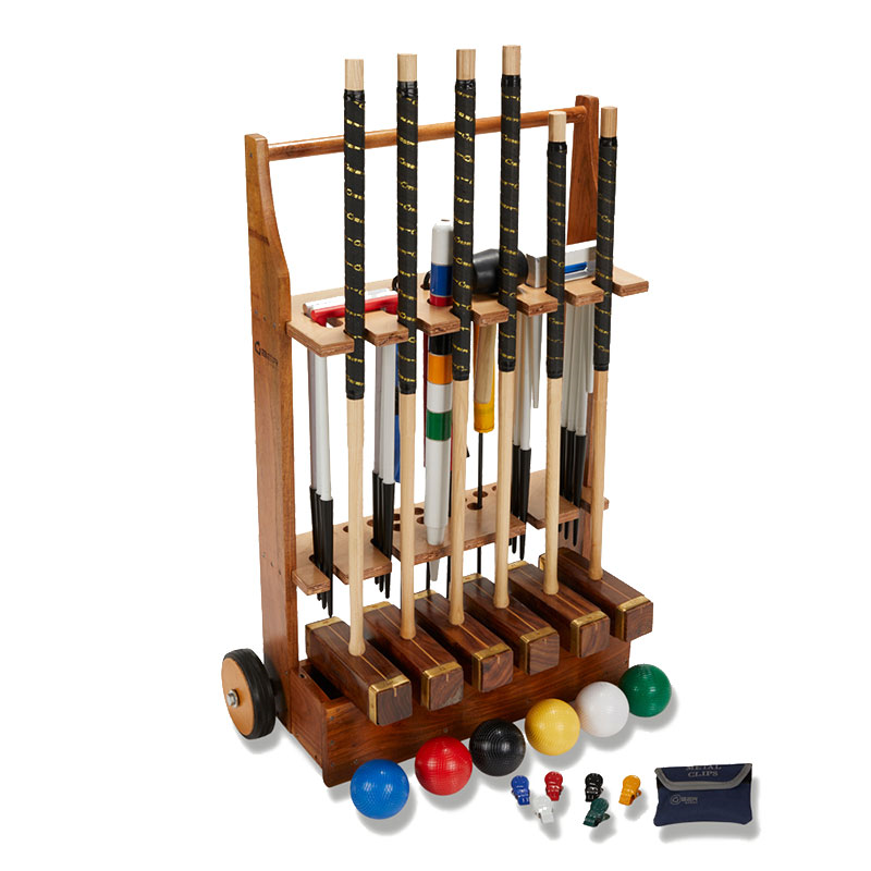 Championship 6 Player Croquet Set with Trolley-0