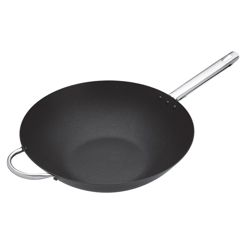 Professional heavy duty non-stick wok, 35.5cm / 14"-0