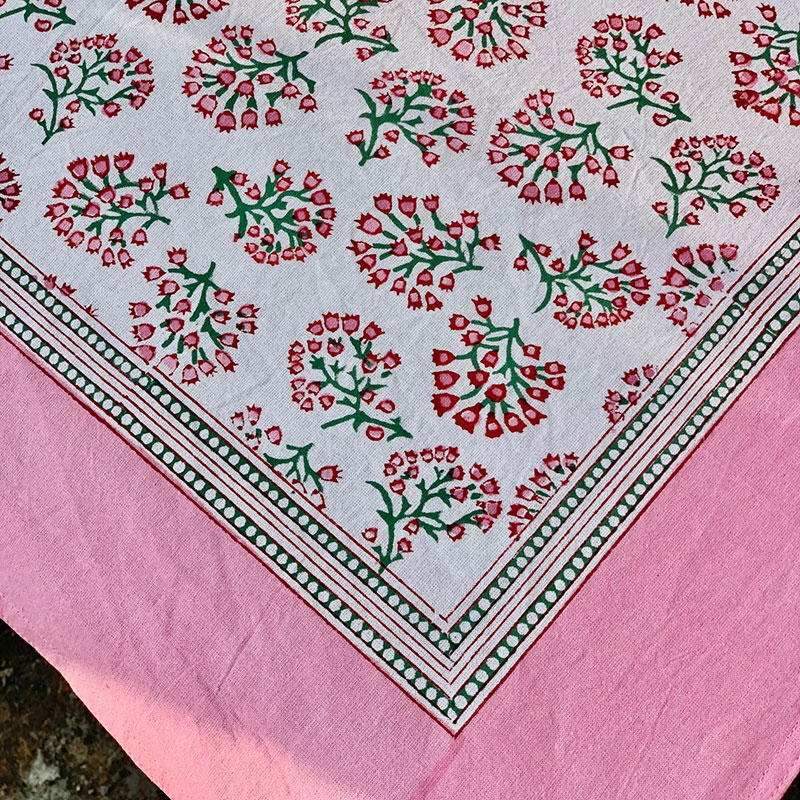 Periwinkle Tablecloth, 170 x 270cm, Pink-2