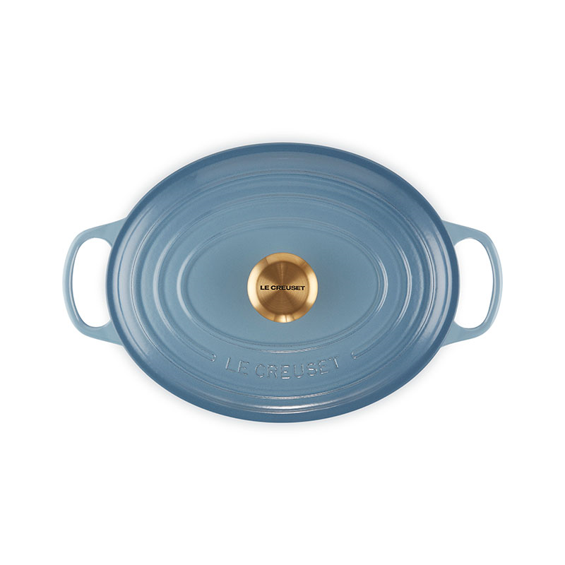 Signature Cast Iron Oval Casserole, 29cm, Chambray-2