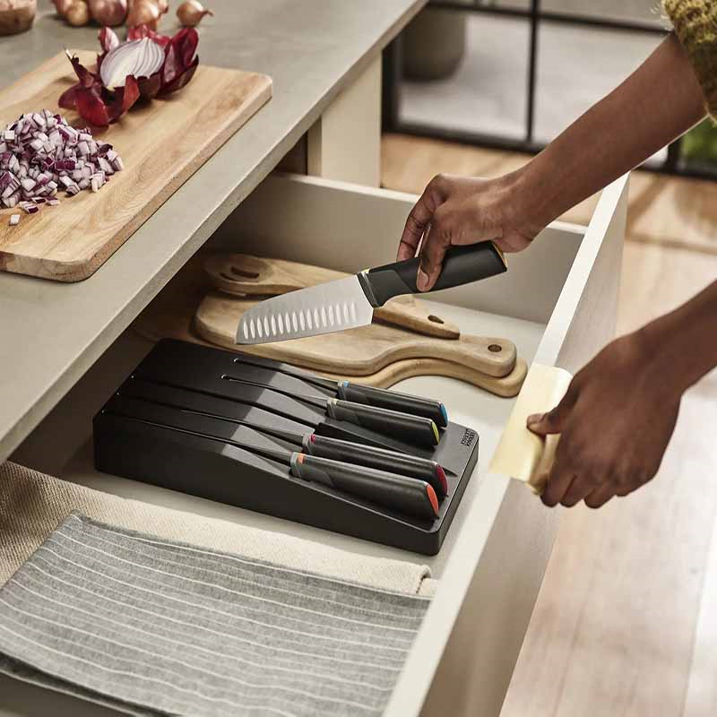 Elevate 5 Piece Knives Drawer Storage, Multi-0