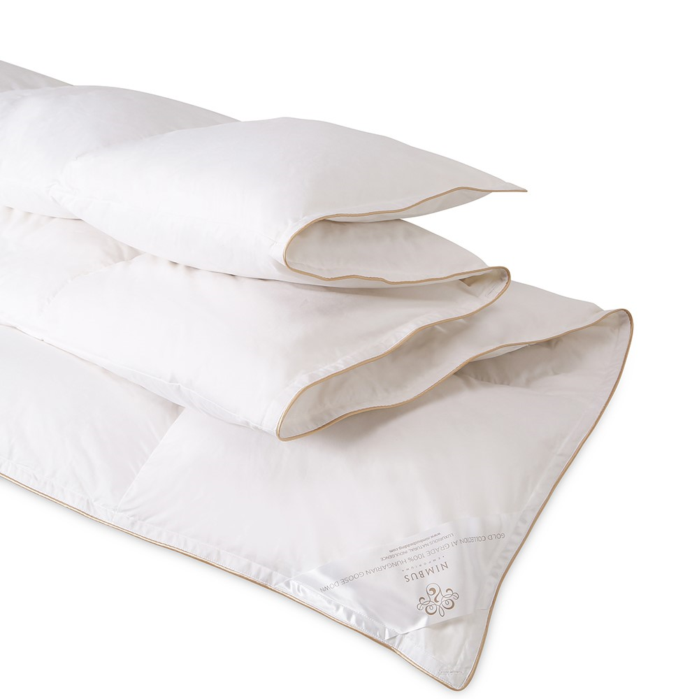 Gold Hungarian Goose Down Super king size 13.5 tog duvet, 260 x 220cm, White-0