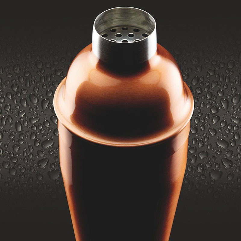 Cocktail Shaker, 500ml, Copper Finish-2