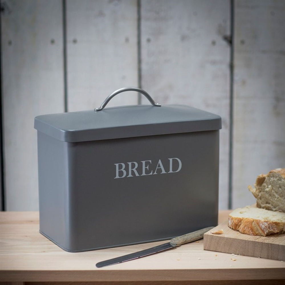 Bread bin, H29.5 x W33.5 x D18.5cm, Charcoal-0