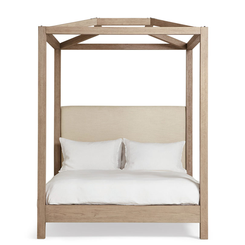 Hester King Four-Poster Bed, Natural-1