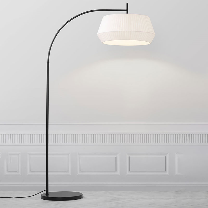 Dicte Floor Lamp, H180cm, White-1