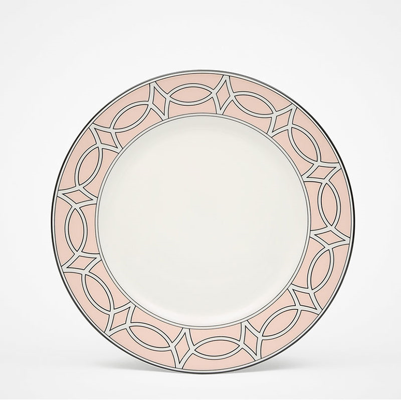 Loop Set of 2 Dessert Plate, D21cm, Blush-0