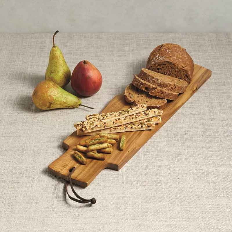 Serving plank/baguette board, 48 x 13cm, acacia wood-1