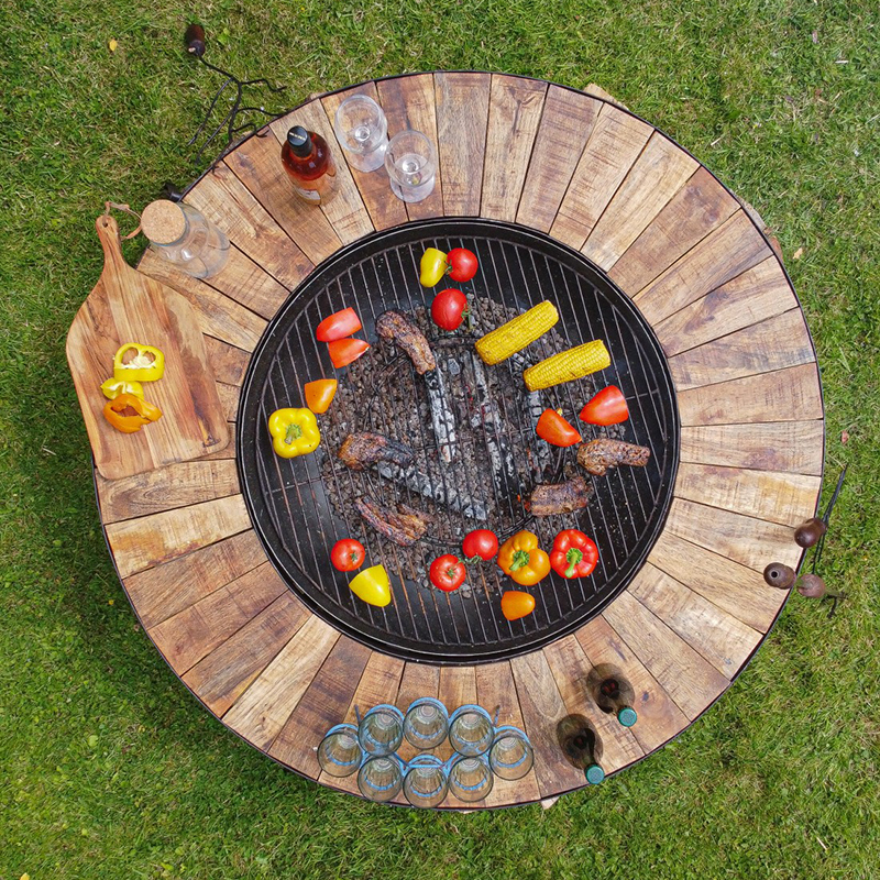 Firebowl Table, D120cm x H52cm, Black-4