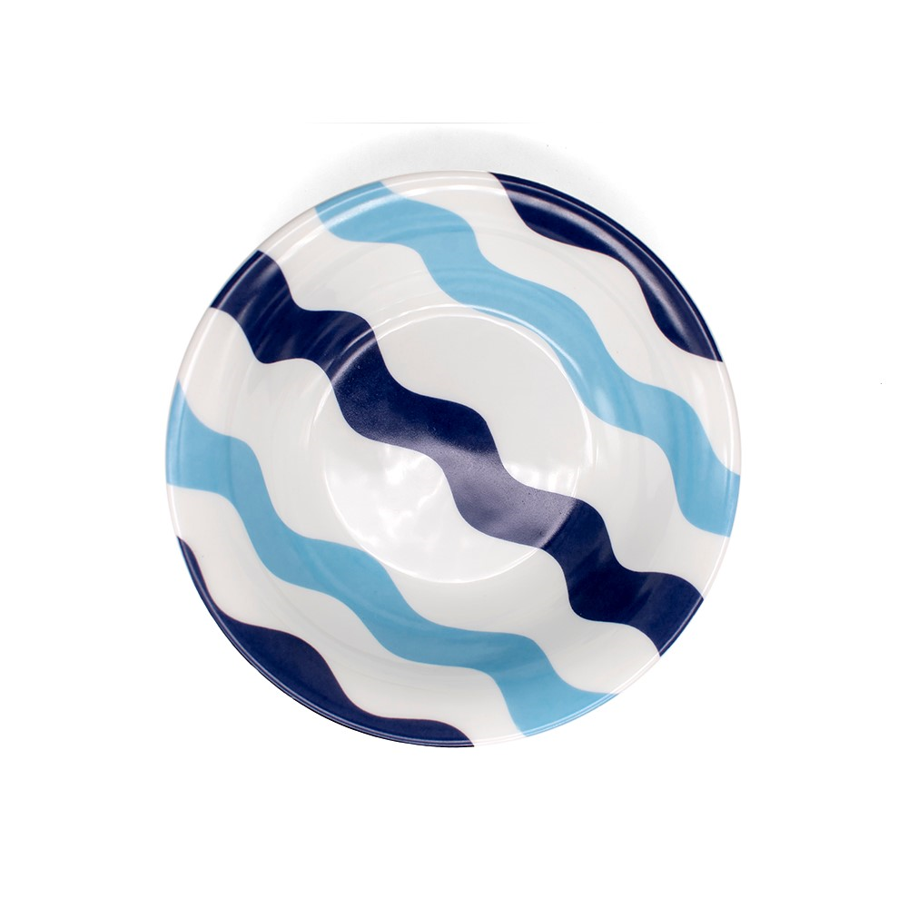 Scallop Collection Side plate, Dia 8 inches, Blue-0