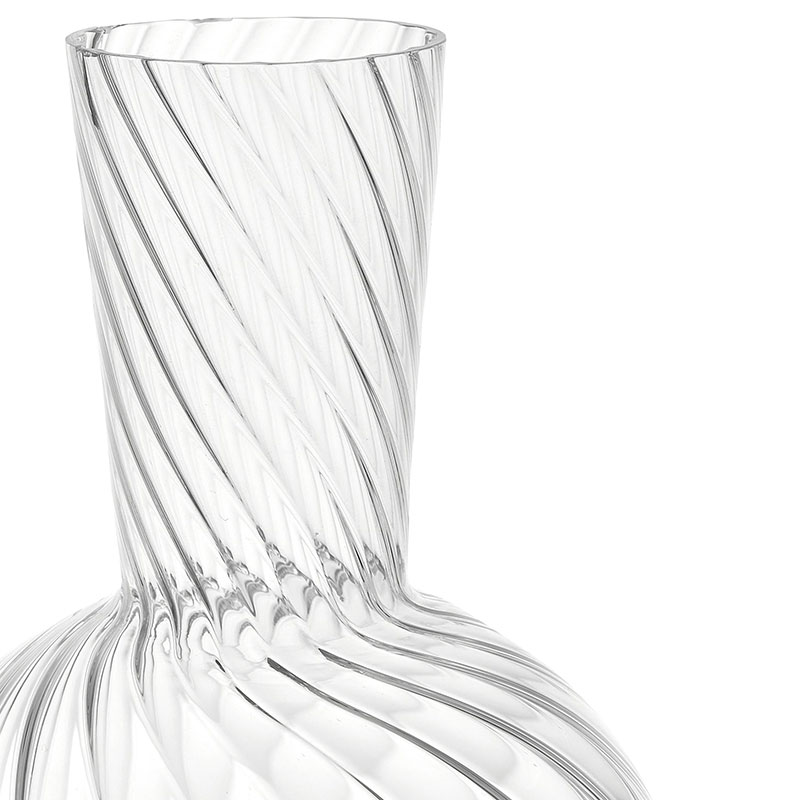 Rippled Carafe, 20cm, Clear-5