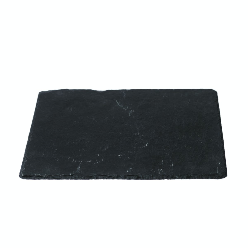 Pair of square tablemats, 25cm, Slate-2