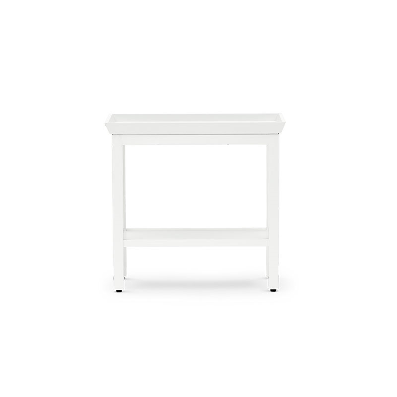 Aldwych Tall Side Table, Snow-1