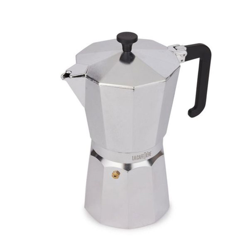 Venice Aluminium Espresso Maker, 12 Cup, Silver-0