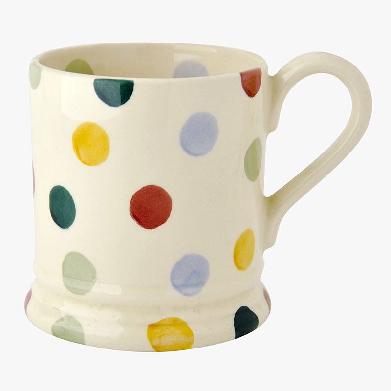 Polka Dot Mug, 300ml, Cream-1