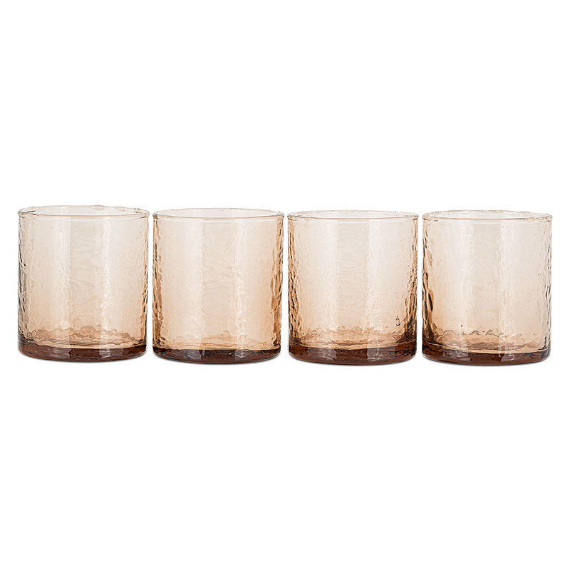 Yala Set of 4 Tumblers, 325ml, Dusty Terracotta-1