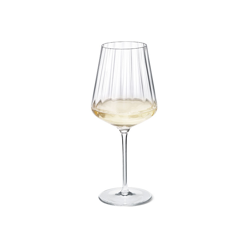 Bernadotte Set of 6 Lead Free Crystal White Wine Glasses, 430ml, Clear-2