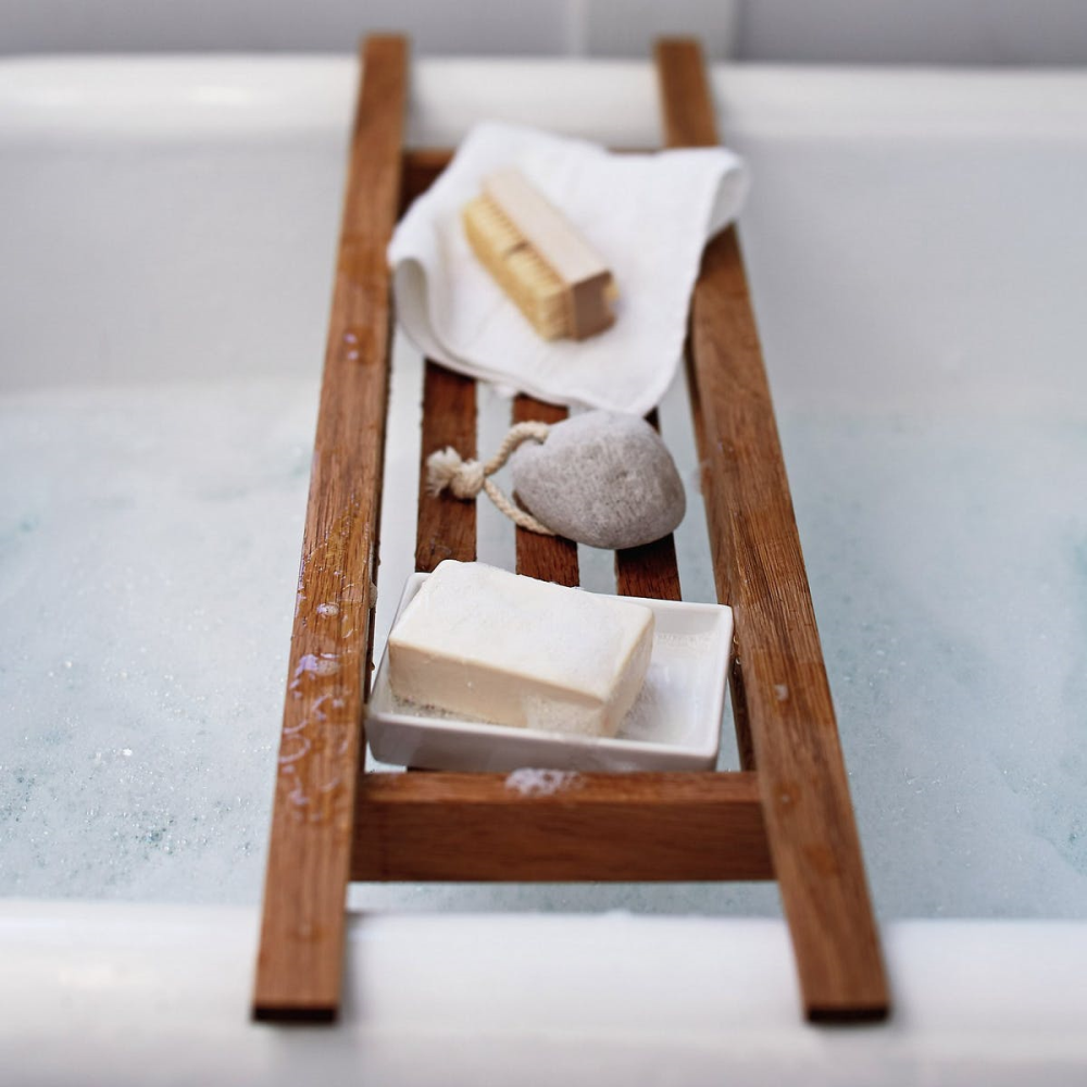 Wooden Bath Tidy, Oak-2