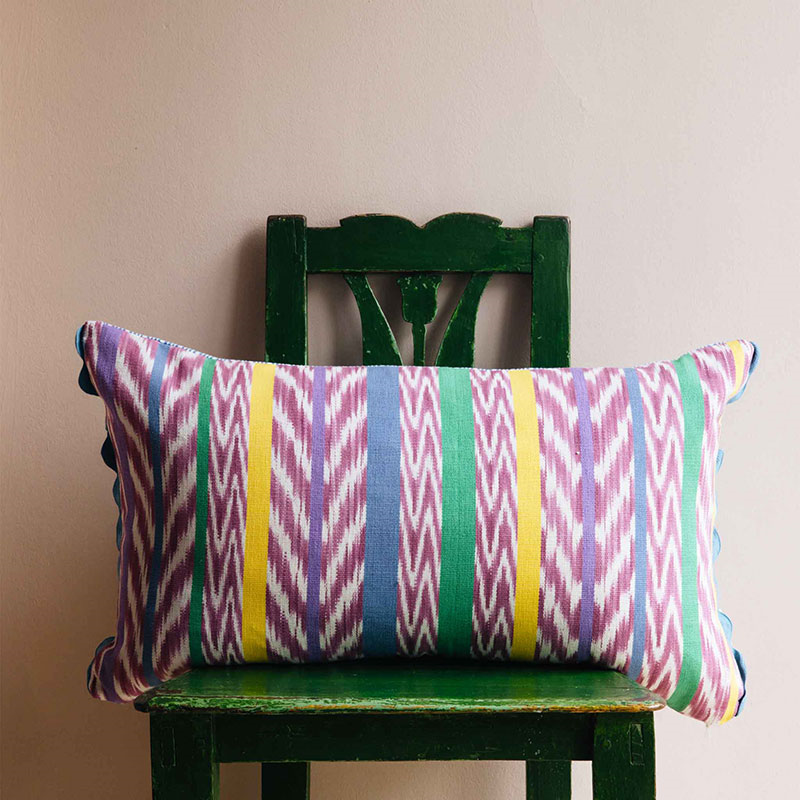 Gloria Cushion, 42 x 70cm, Lilac Multi-2