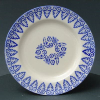 Lacey Blue Plate, 18cm-0