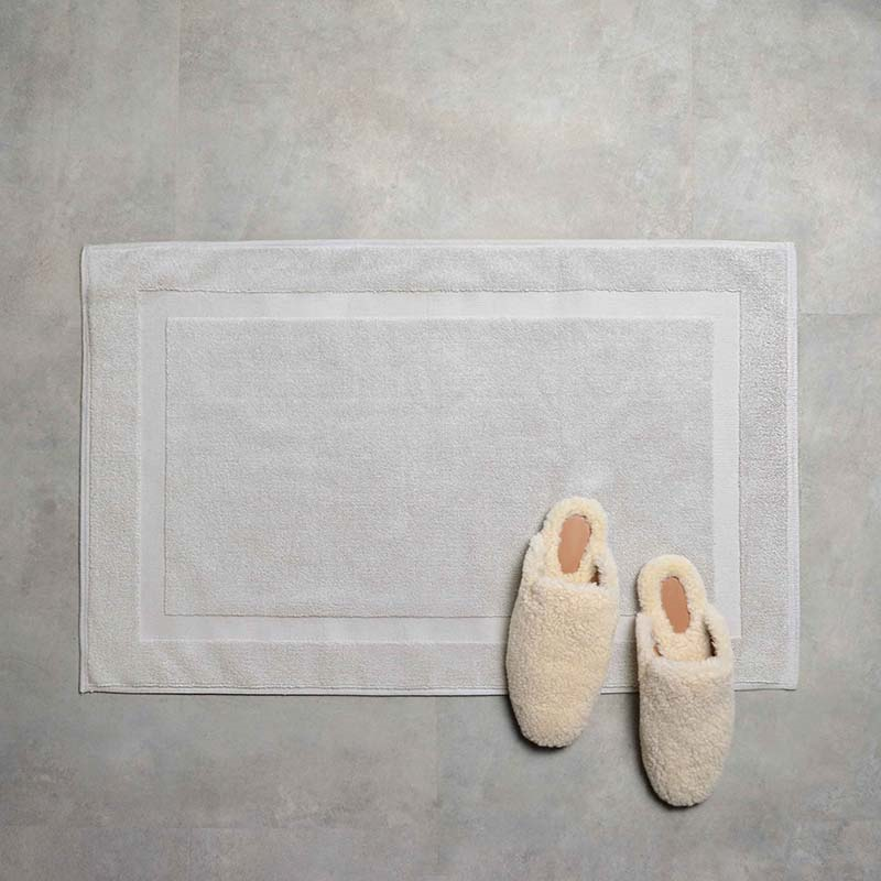 Organic 600gsm The Bath Mat, 50 x 80cm, Grey-0