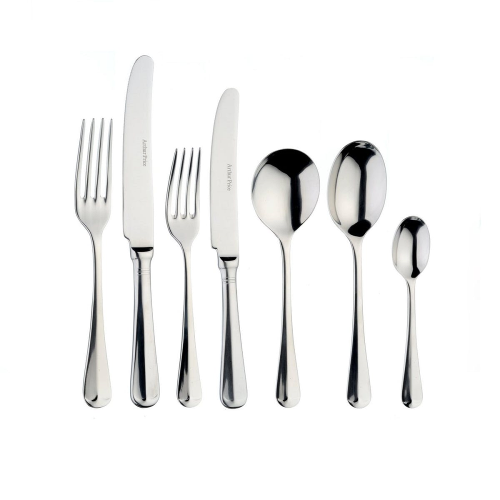 Rattail 7 piece place setting, Stainless Steel-0