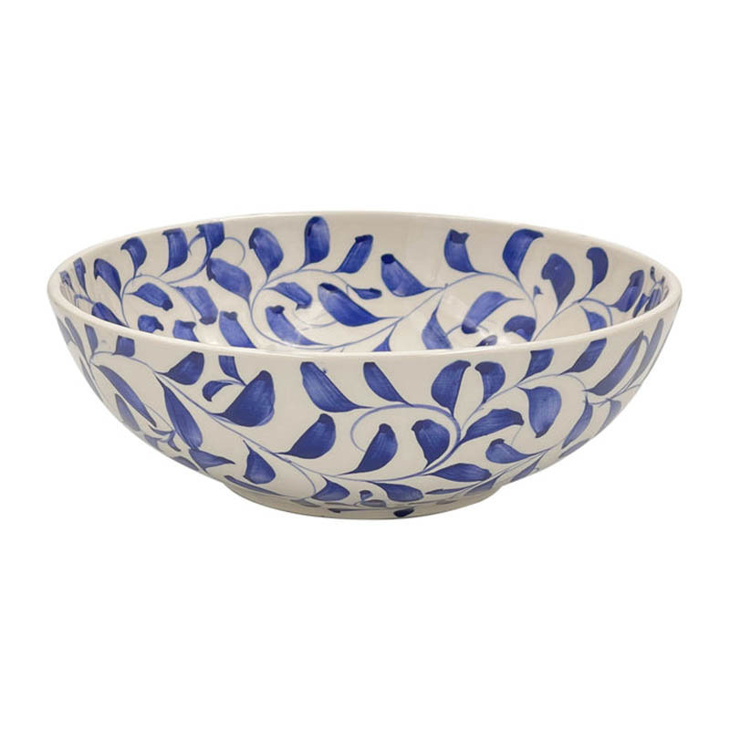 Scroll Bowl, D22cm, Navy-0