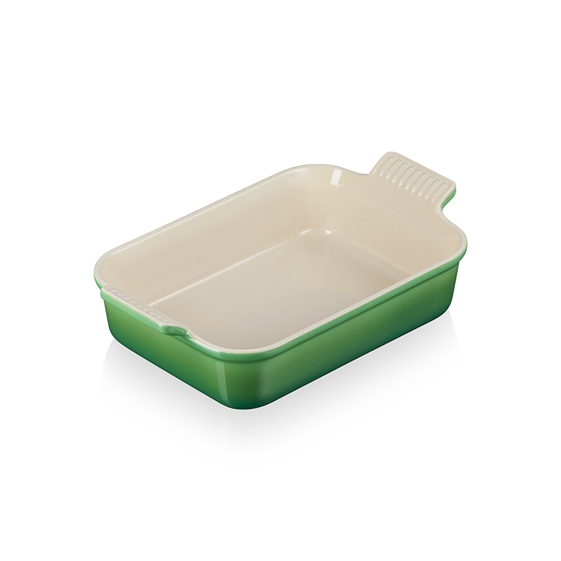 Stoneware Heritage Rectangular Dish, 19cm, Bamboo Green-1