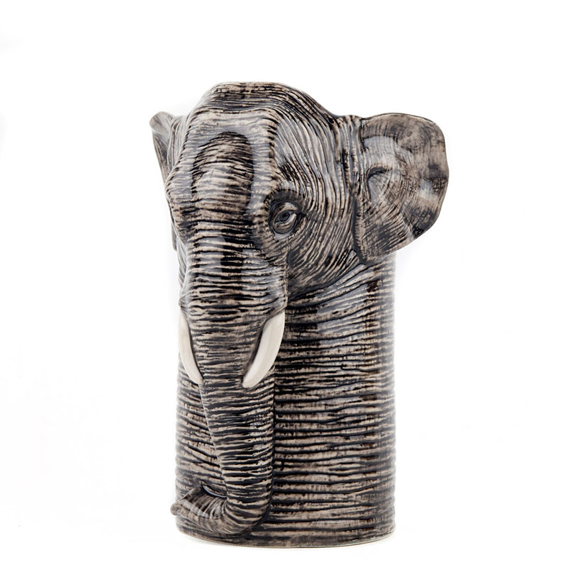 Elephant Utensil Pot, H18.5cm, Grey-2