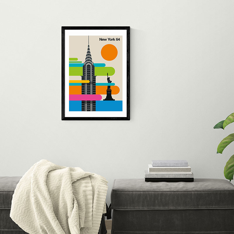 Bo Lundberg New York 64 Framed Print, 63 x 45cm, Multi-1