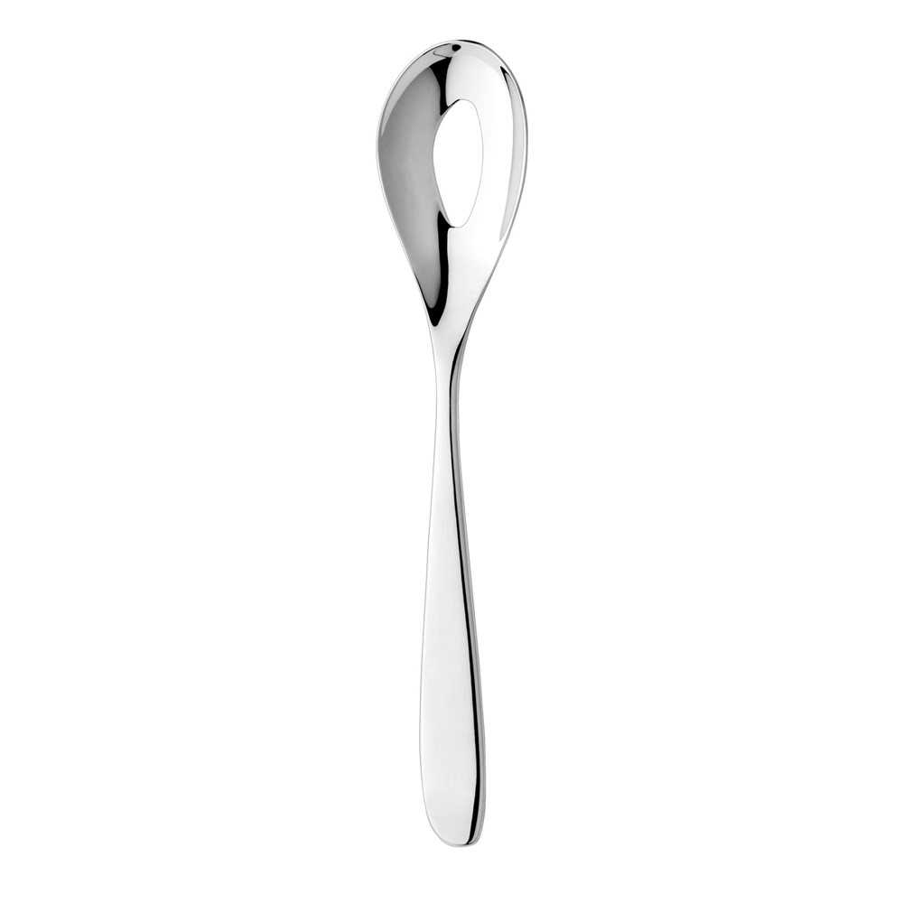 Olive Salad serving fork, mirror finish stainless steel-0