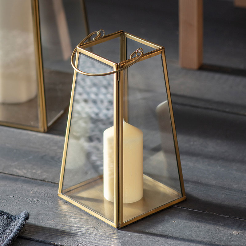 Ablington Lantern, H21.5cm, Brass Finish-0