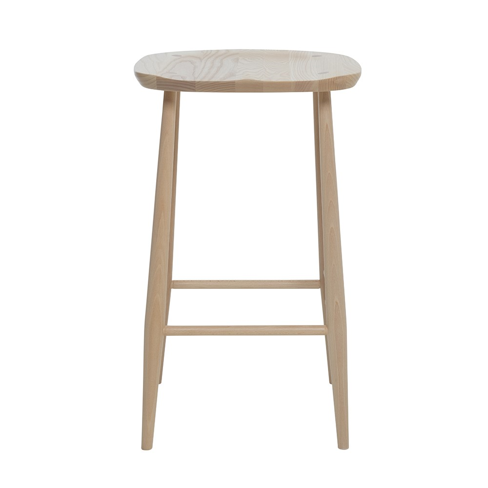 Originals Counter Stool, L.Ercolani by Ercol, H65 x W39 x D37cm, Natural-2