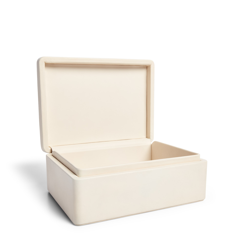 Adrienne Box, 21 x 15.24 x 8cm, Cream-1