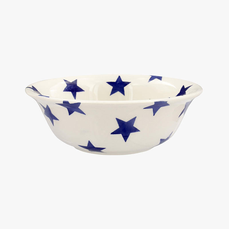 Blue Star Cereal Bowl, D16.5cm, Cream-0