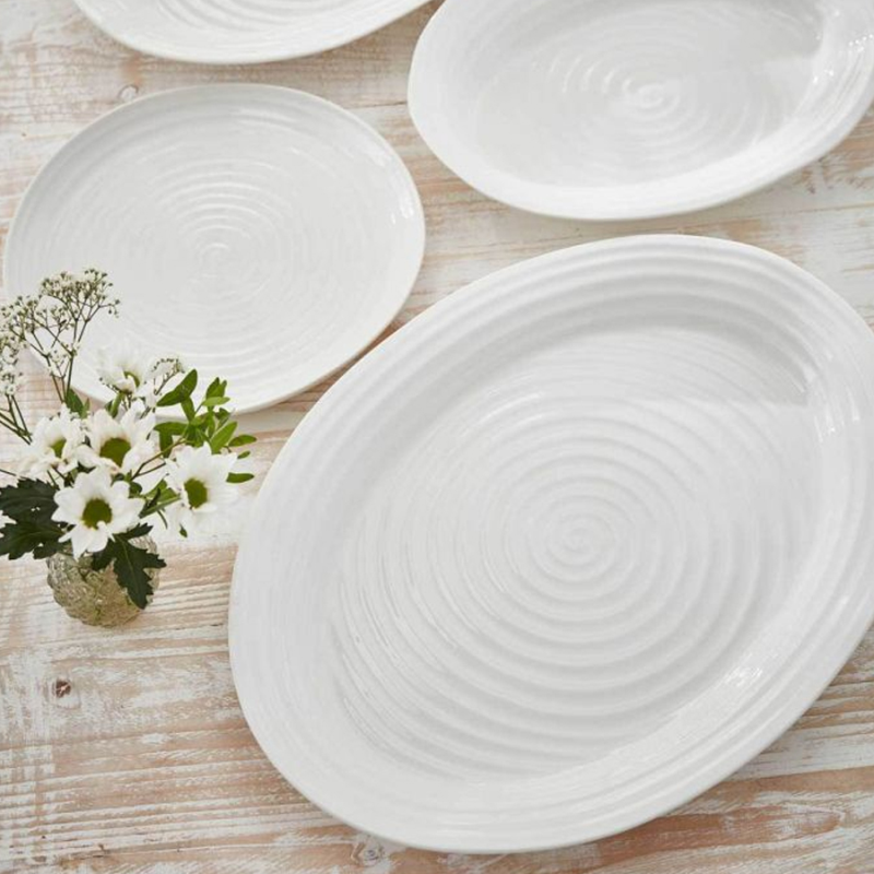 Ceramics Large platter, 51cm, White-2