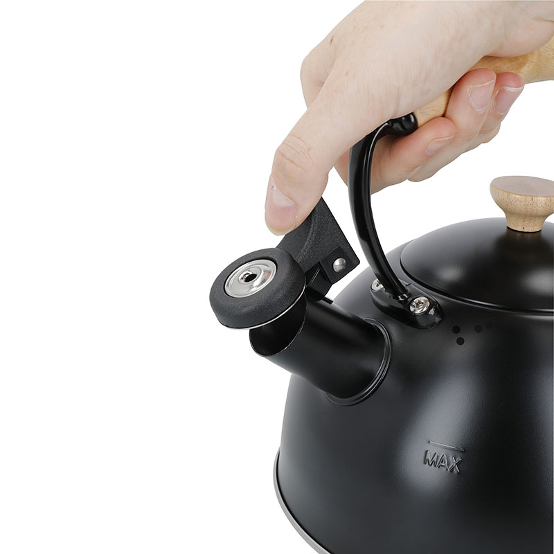 Whistling Kettle Wood Handle, 2.5L, Black-8